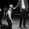 Shylock (Rob Cattell) & Antonio (Paul Sellwood) considering the moment - The Merchant of Venice, Feb 2012